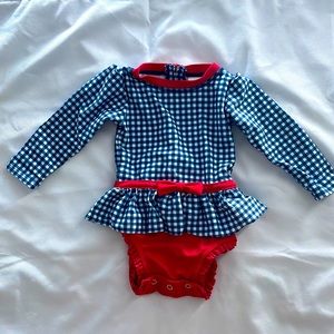Blue & Red baby swimsuit